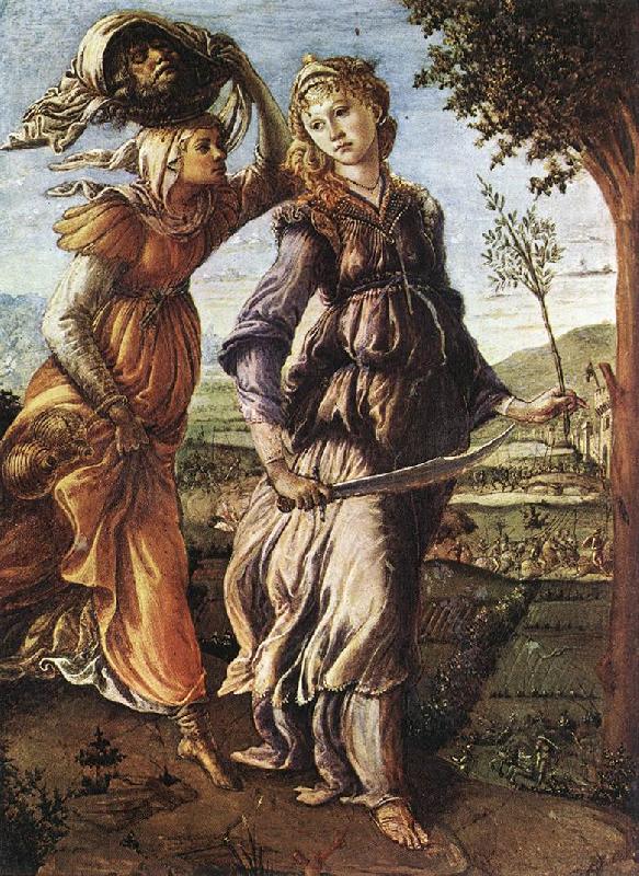 BOTTICELLI, Sandro The Return of Judith to Bethulia  hgg oil painting picture